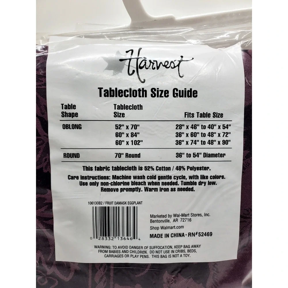 Harvest Tableckoth, Oblong, 60